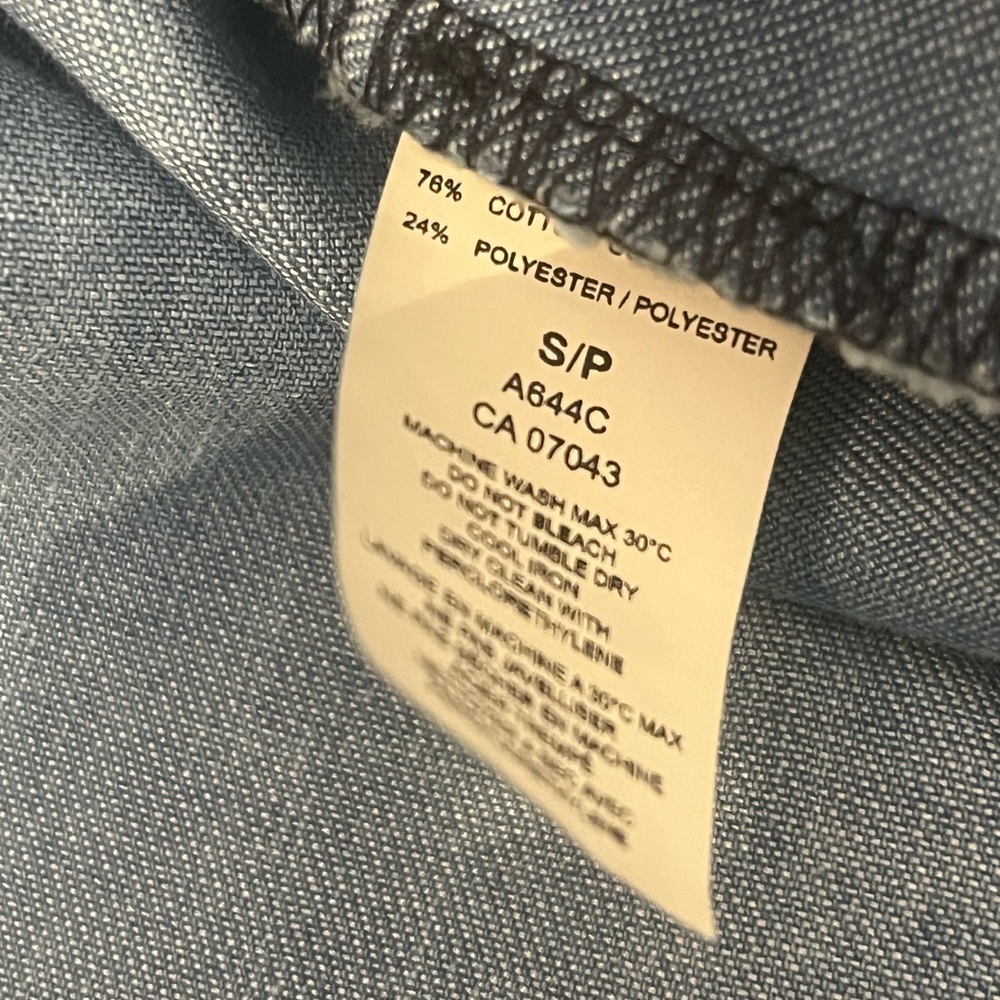 Line@Moda Ruffled Denim Button-Up Shirt - Picture 8 of 8